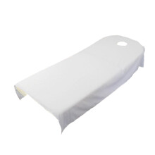 Beauty Salon Bed Sheet Couch Table Cover Breath Hole Multifunction Wh