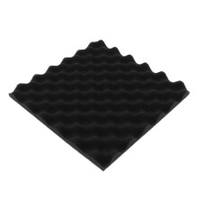 Eggcrate Studio Acoustic Foam Sound Proof Panels Nosie Dampening Black