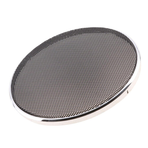 Speaker Decorative Circle Black Protective Cover Grille Mesh 6.5inch 1