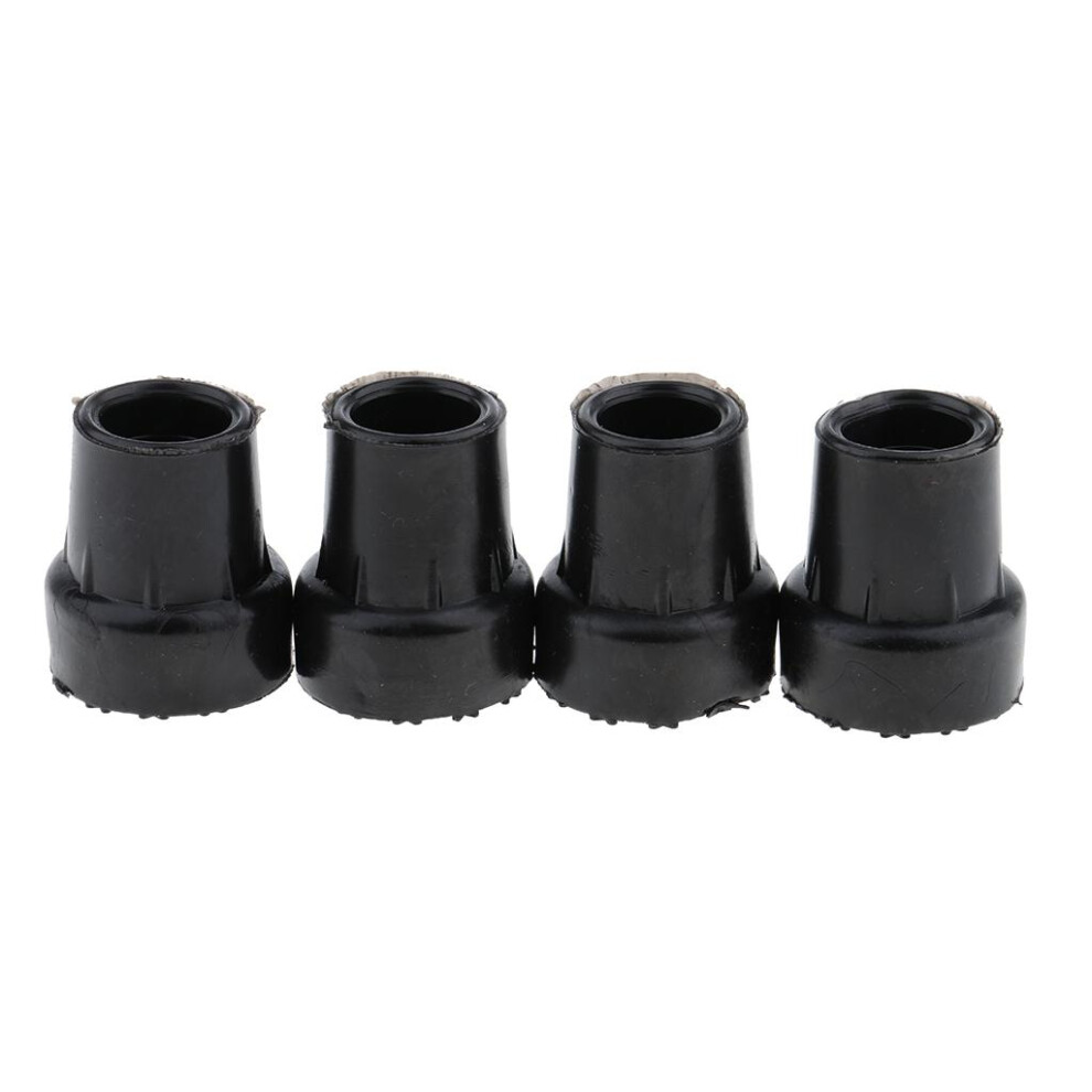 4pcs Anti-skid Stable Shock Absorb Walking Stick End Crutch Cane Tips