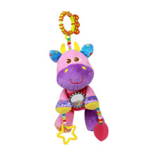Cute Cartoon Baby Hanging Rattle Toy Plush for Stroller Travel Infant