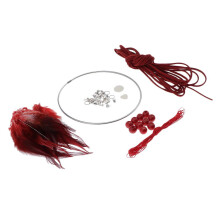 Dream Catcher DIY Material kits Iron loop ,suede cord ,feather,Beads R