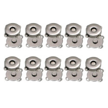 10 Pairs Magnetic Clasps Snaps Buttons DIY Purses Handbag Craft 14mm B