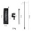Camping Lantern Stand Lightweight Alloy Lamp Pole Hanger Holder 2 Hook 2