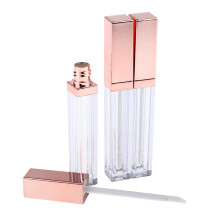 3pcs Refillable Lip Gloss Tube Lipstick Cosmetic Bottle 4ml Rose Golde