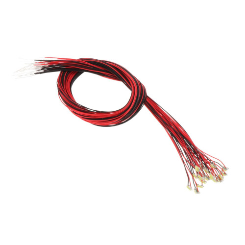 20x Model Train Pre Wired LED Light Pre Soldered Wires for Sandboxes D 1