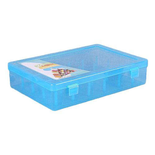 Sewing Thread Storage Box Organiser Case Spools Organizer 28x19.5x6.3c 1