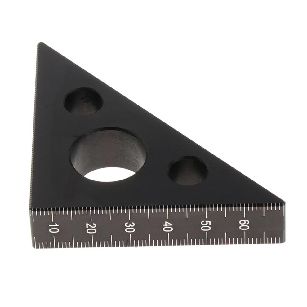 Aluminum Alloy 45 Degree Triangle Square Ruler Angle Measuring Tool Bl 6902696182807