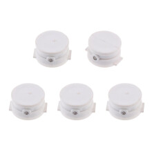 5 Pieces Surfing Leash Plug Surfboard Longboard Leash Cup Plug 25mm Wh