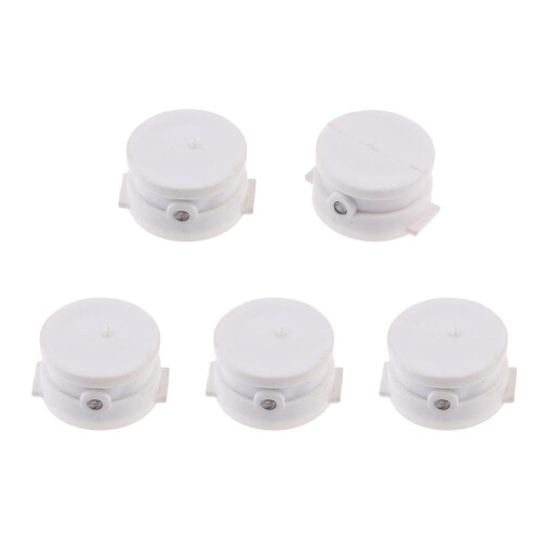 5 Pieces Surfing Leash Plug Surfboard Longboard Leash Cup Plug 25mm Wh