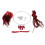 Dream Catcher DIY Material kits Iron loop ,suede cord ,feather,Beads R 2