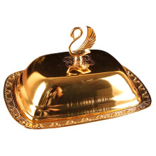 European Style Butter Dish Box Storage Keeper Lith Lid for Kitchen Go