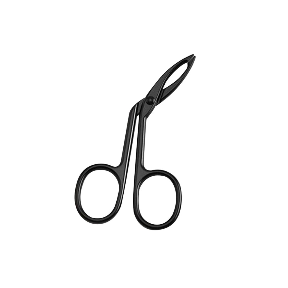 Eyebrow Tweezers Scissors Handle Comfortable Grip Flat Tip Tweezers Tr