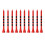 100pcs Bamboo Golf Tees Stripe Mark Scale High Performance 83mm Red 1
