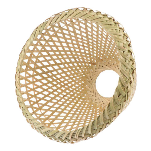 Bamboo Woven Pendant Light Shade Cover Rustic for Ceiling Lights