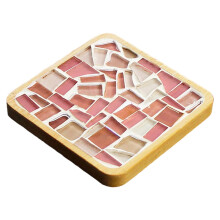 Mosaic Coasters DIY Kit Hand Made Adhesive Colourful for Kid Home Deco