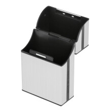 20 Cigarette Case Waterproof Regular Size Box Holder Accessory Silver