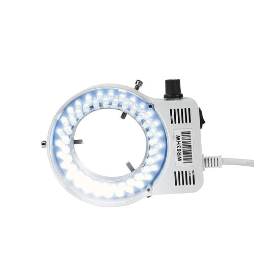 Microscope Ring Light 60000LM Cool Daylight LED Lamp for Stereo Microscope Lab Inspection 100mm 1