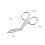 Eyebrow Tweezers Scissors Handle Comfortable Grip Flat Tip Tweezers Tr 2