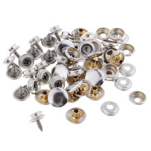 20 Sets Stainless Steel Marine Boat Canvas Fastener Screw Snaps 10mm