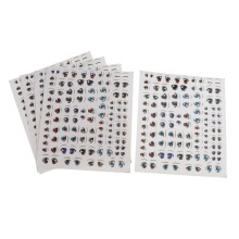 5X Light DIY Cartoon Toy Eyes Stickers Water Decals for Clay Doll 15x1