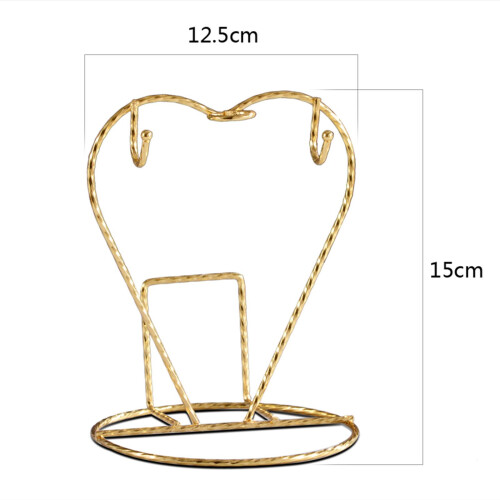 Coffee Mug Holder Drain Rack Cup Display Stand for Counter Cabinet Gol 1
