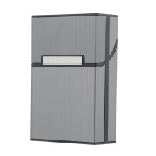 20 Cigarette Case Waterproof Regular Size Box Holder Accessory Gray