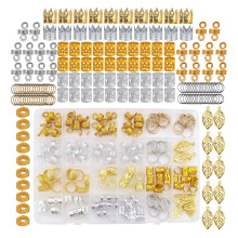 180Pcs Dreadlocks Beads Hair Accessory Decoration for Daily Wear DIY W