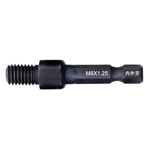 1/4'' Hex Shank Adapter Thread Drill Chuck Adapter A- M8 x 1.25 1