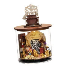 Wooden dollhous Miniature Dream Bottle Tiny House for Children Adults