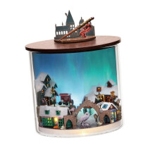 Wooden dollhous Miniature Dream Bottle Tiny House for Children Adults