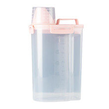 Airtight Pet Food Storage Container Bin For Pet Cat Dog Food Box pink