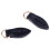 1 Pair Leather Zipper Tags Fixer Pull Replacement for Wallet Purse Bag 2