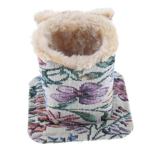 Cotton Double Head Upright Plush Lined Eyeglasses Holder Stand Pen Hol 1