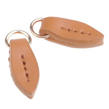 2Pcs Leather Zipper Tags Fixer Pull Replacement for Wallet Purse Bag B