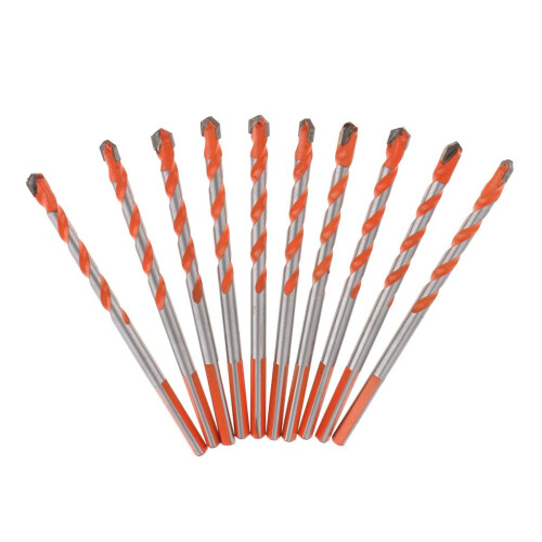 Cemented Carbide Twist Bits Triangle Tip Ceramic Tile Drill Bit Set 6m 1