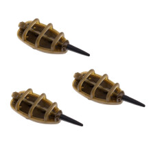 3Pcs Inline Method Feeder Set Carp Fishing Tackle Bait Cage Carp Feede