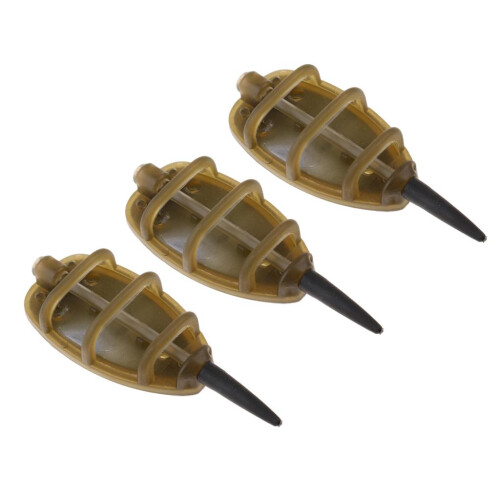 3Pcs Inline Method Feeder Set Carp Fishing Tackle Bait Cage Carp Feede 1