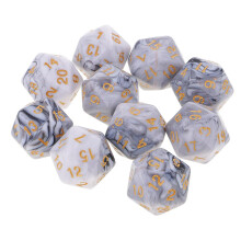 10pcs 20 Sided Dice D20 Polyhedral Dice for Dungeons and Dragons Table