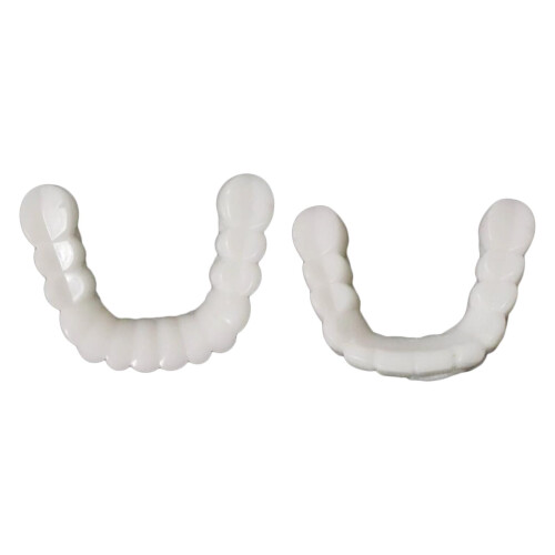 Resin Teeth Veneers Comfortable Dentures Tooth Cover Removable Reusabl