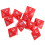 10pcs 8 Sided Dice D8 Polyhedral Dice for Party Table Games Red 2