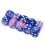 6-sided Game Dice 16mm Dice for Board Games and Teaching Math Pink+Blu 1