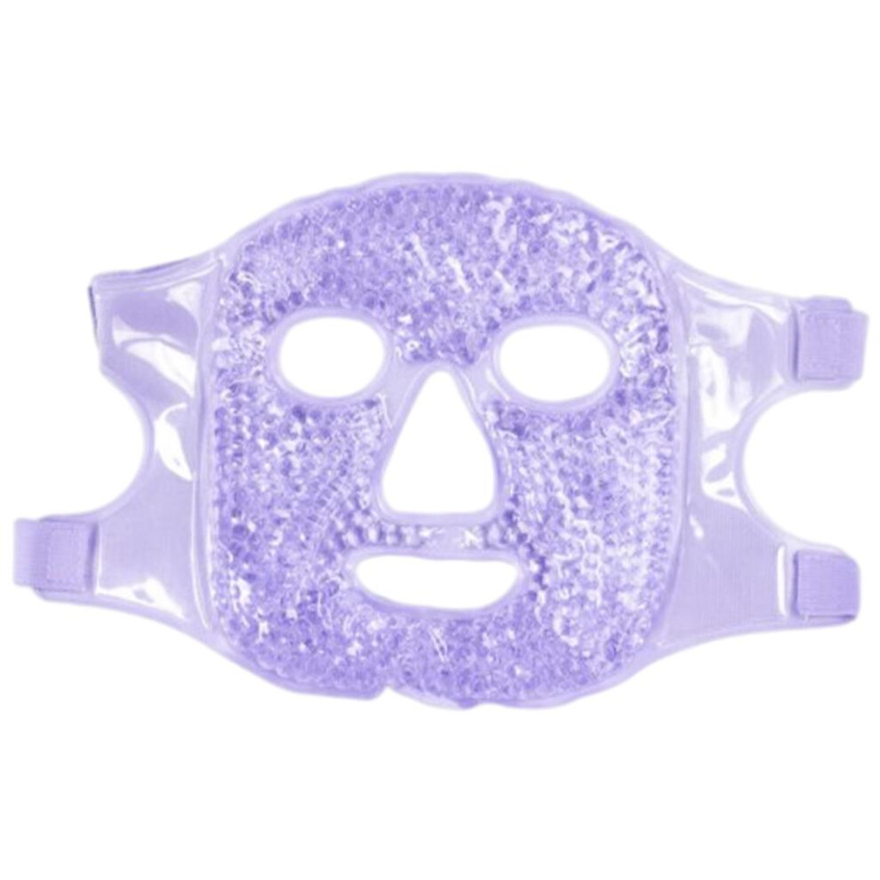 Face Mask Hot Cold Therapy Facial Eye Gel Ice Mask Wrap Freezable Purp