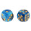 6-sided Game Dice 16mm Dice for Board Games and Teaching Math Blue+Bla 3