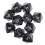 10pcs 10 Sided Dice D10 Polyhedral Dice for Party Table Game Black 2