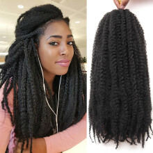 Twist Braiding Hair 18 Inch 8 Packs – Natural Afro Texture Cuban Twist Extensions for Easy Crochet