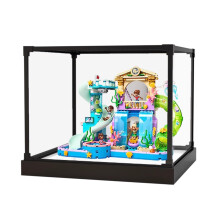 Acrylic Display Box for  42630 Water Park, Dustproof Stackable Case with 360 Clear View