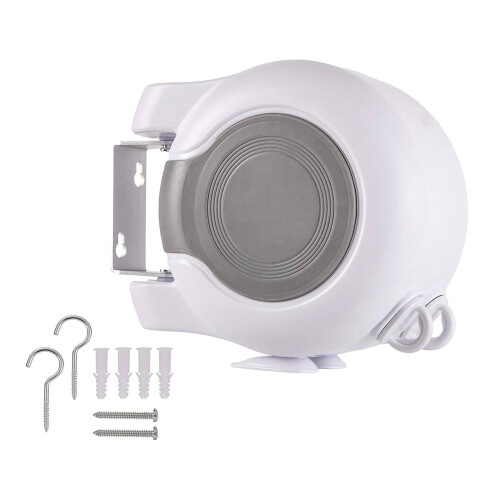 Retractable Clothesline Indoor Outdoor Laundry Hanger Drying Organizer