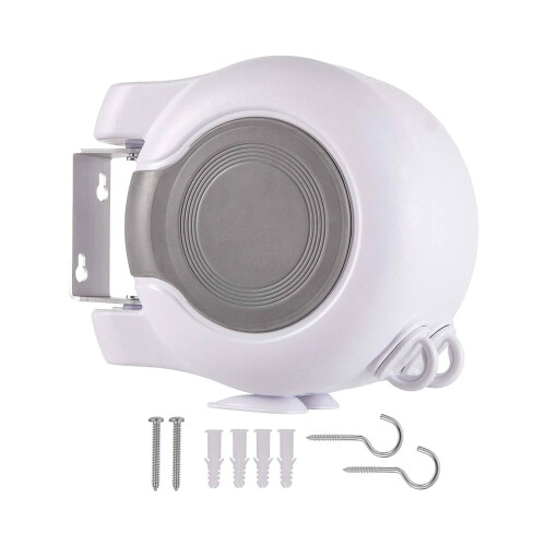 Retractable Clothesline Indoor Outdoor Laundry Hanger Drying Organizer 1