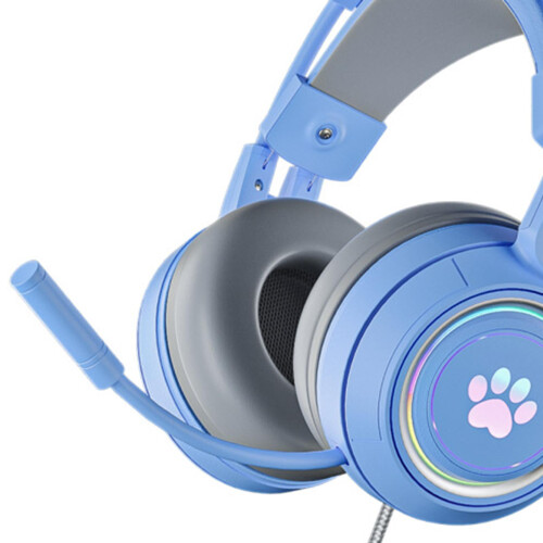 Wired Gaming Headset Sy-G25 with Mic USB for PC for Android iOS for VR 2